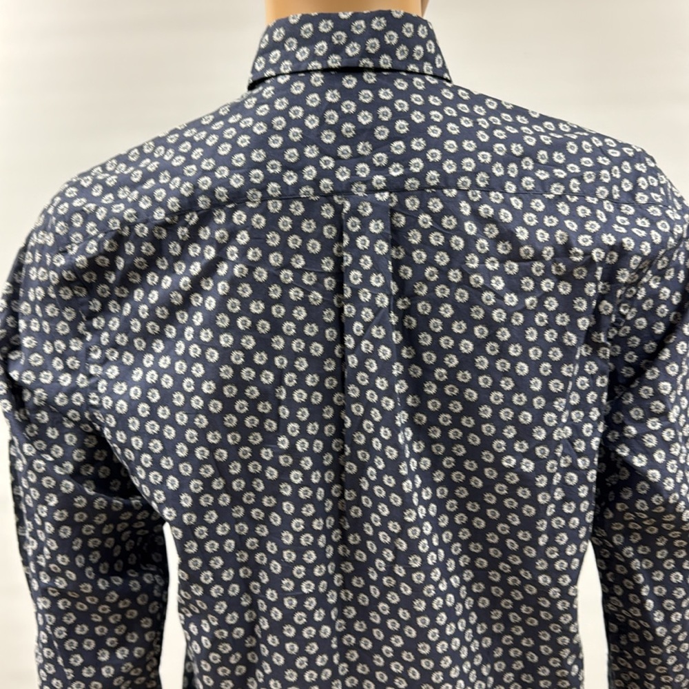 Alan Paine Fleetwood Classic Button-Up Floral Shirt Size Medium - Picture 5 of 12